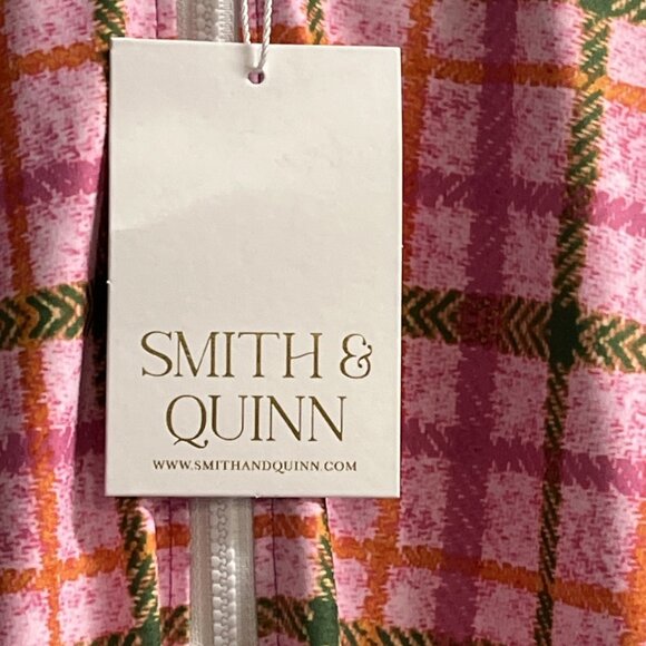Smith & Quinn Mackenzie‎ Dress Womens M Pomegranate Plaid Pleated Mini Athletic - Picture 4 of 10